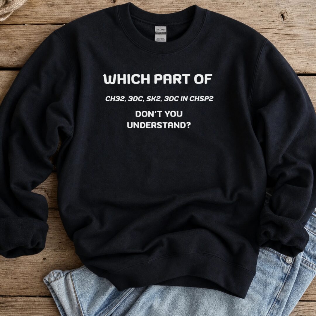 Which Part Crochet Sweatshirt Black t-shirt