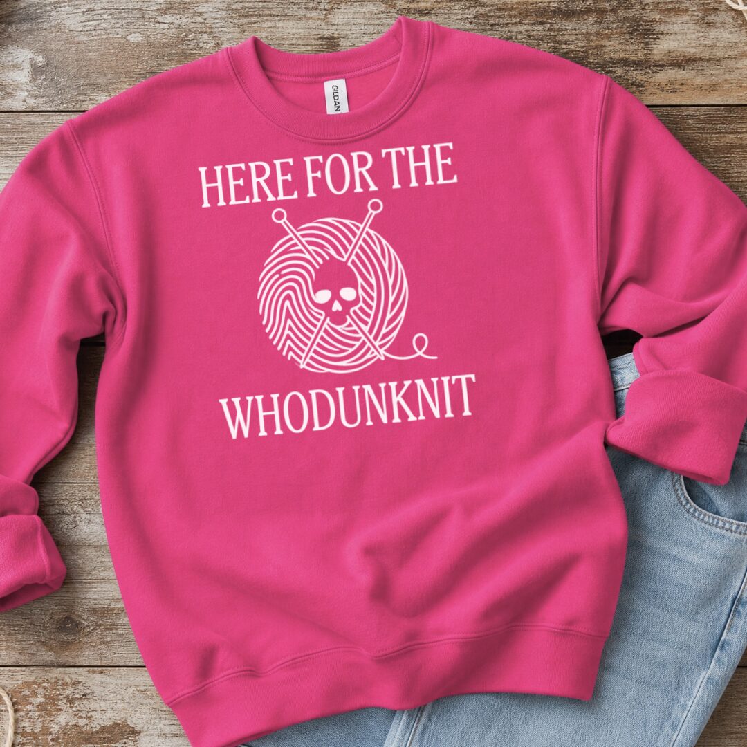 Who Done It Sweatshirt Bright Pink t-shirt