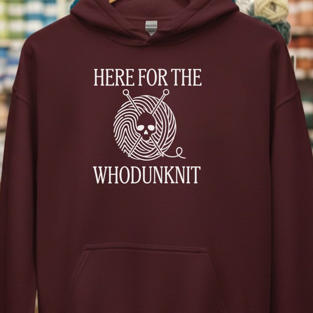 Who Done It Hoodie Maroon t-shirt