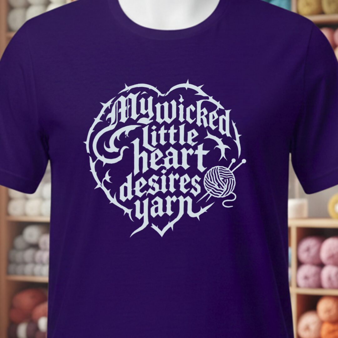 Wicked Little Heart T-Shirt Purple t-shirt