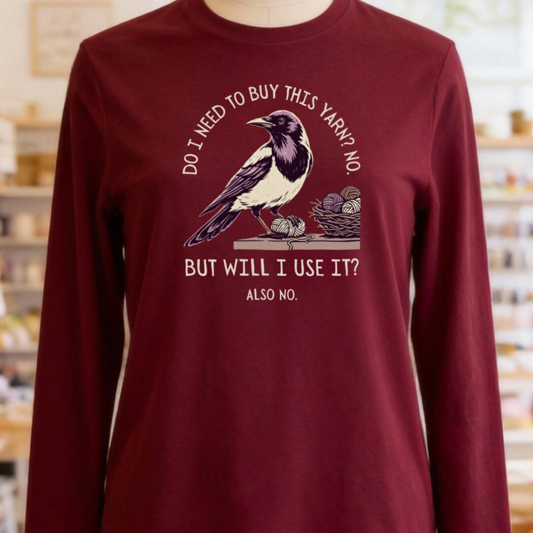 Will I Use It Maroon Long Sleeve Tee.jpg