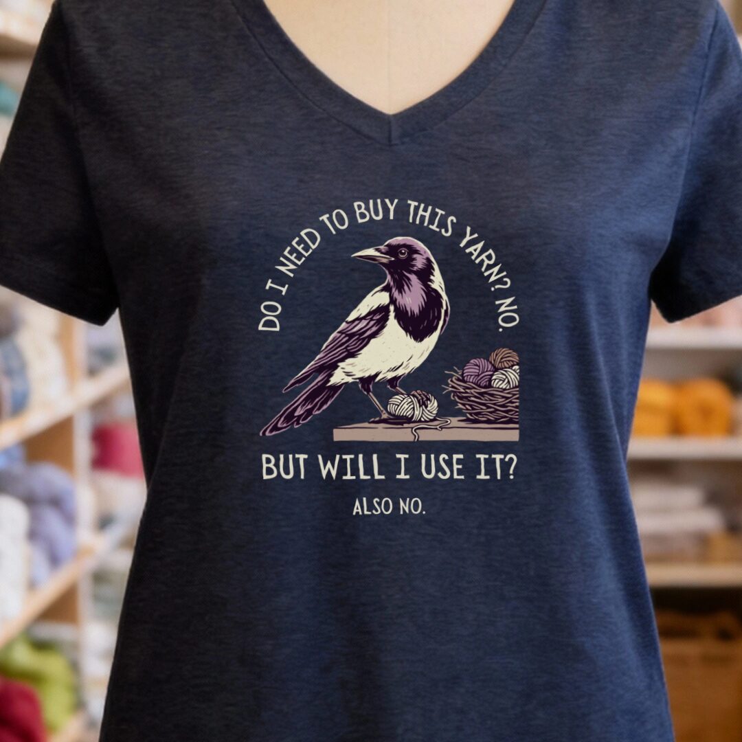 Will I Use It Navy V Neck.jpg