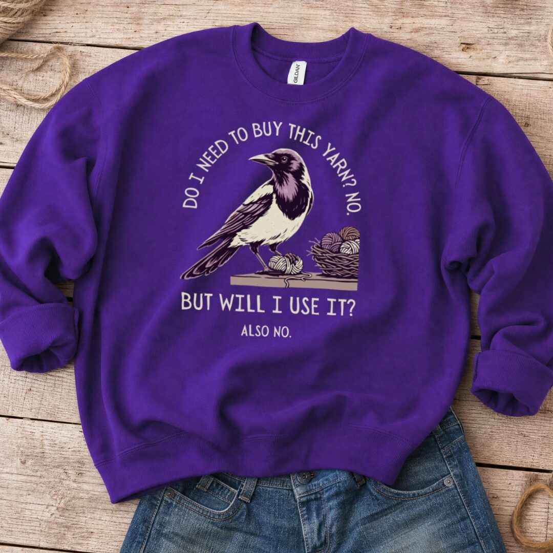 Will I Use It Purple Sweatshirt.jpg