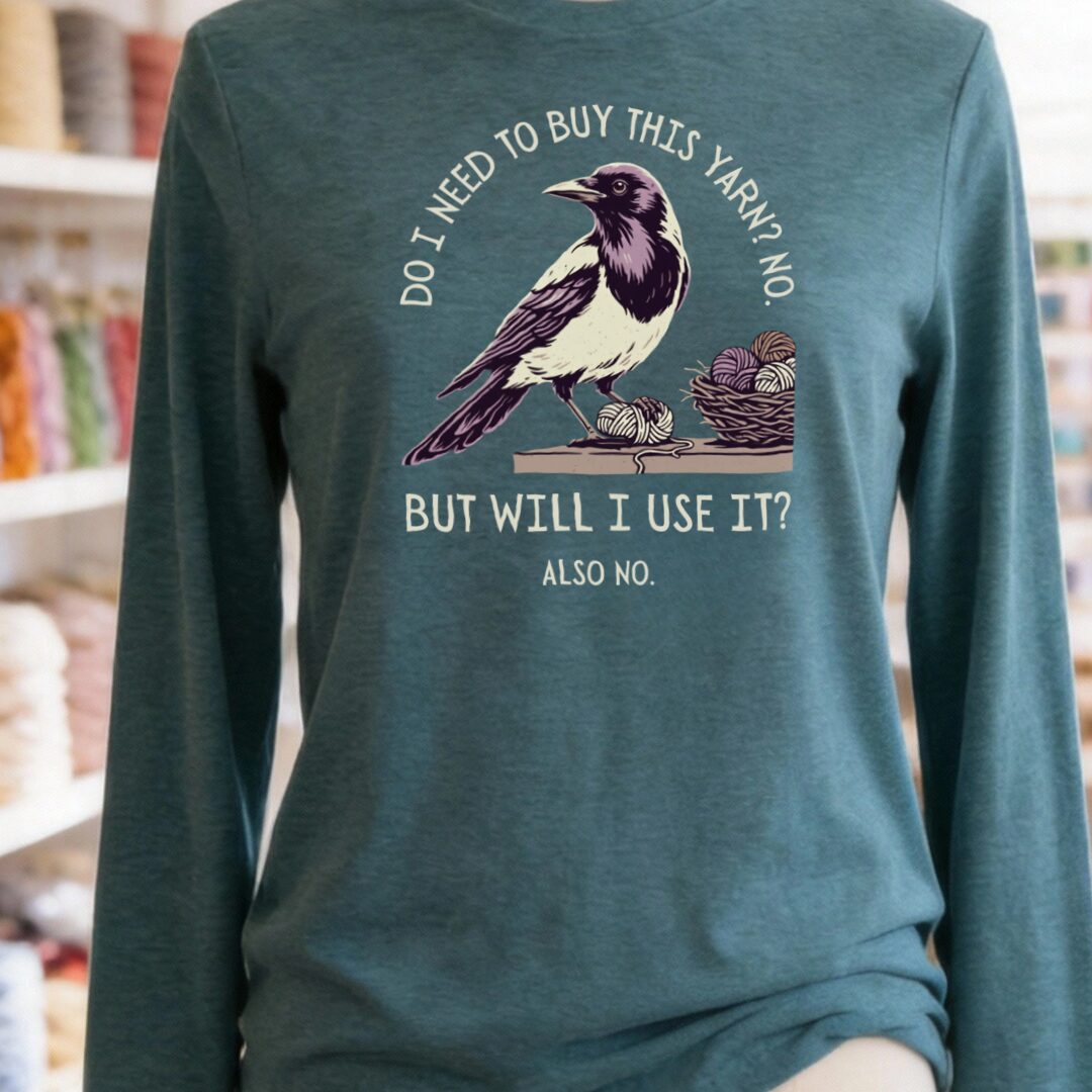 Will I Use It Teal Blue Long Sleeve Tee.jpg