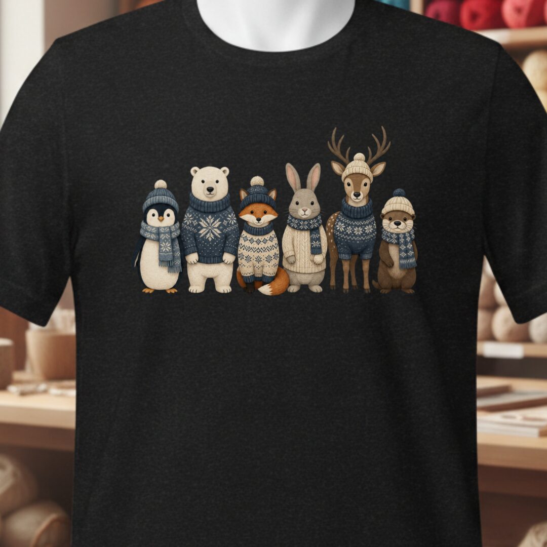 Winter Knitwear T-Shirt Black t-shirt