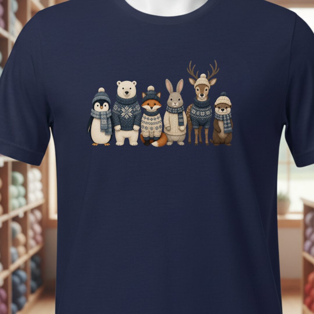 Winter Knitwear T-Shirt Navy t-shirt
