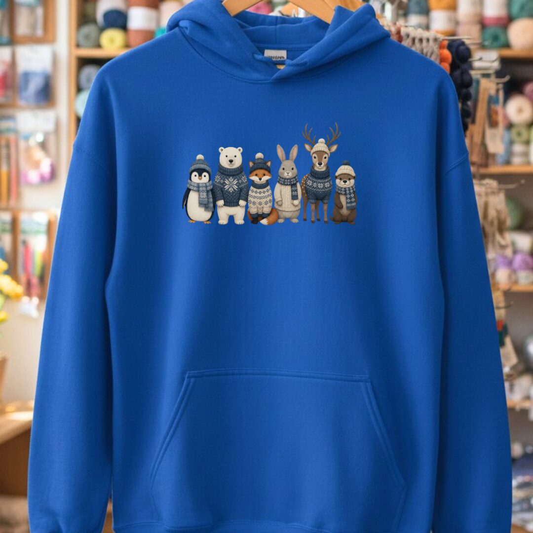 Winter Knitwear Hoodie Royal t-shirt