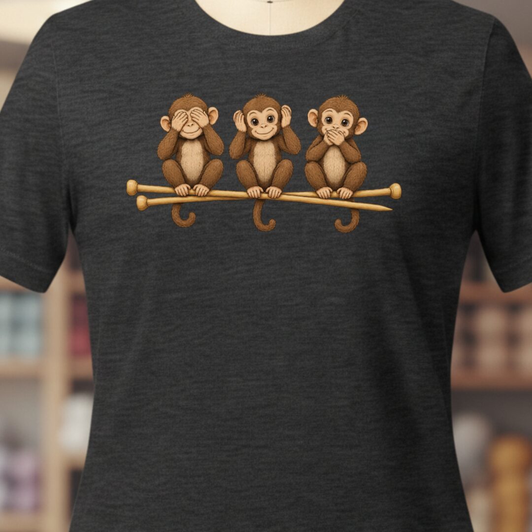 Wise Monkeys T-Shirt Dark Grey t-shirt