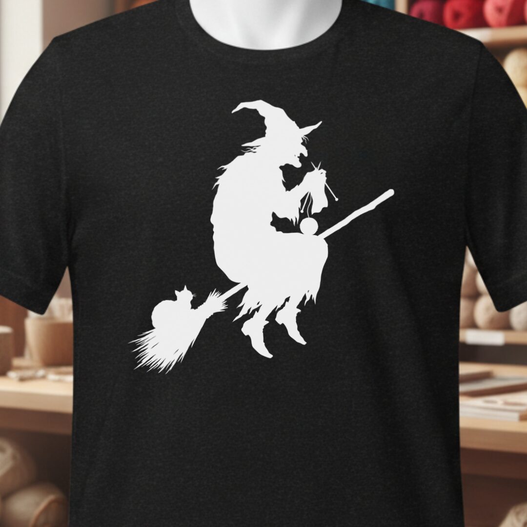 Witch Silhouette Black T-Shirt.jpg