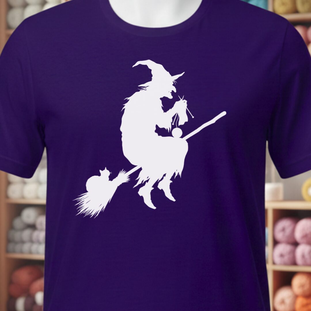 Witch Silhouette Purple T-Shirt.jpg