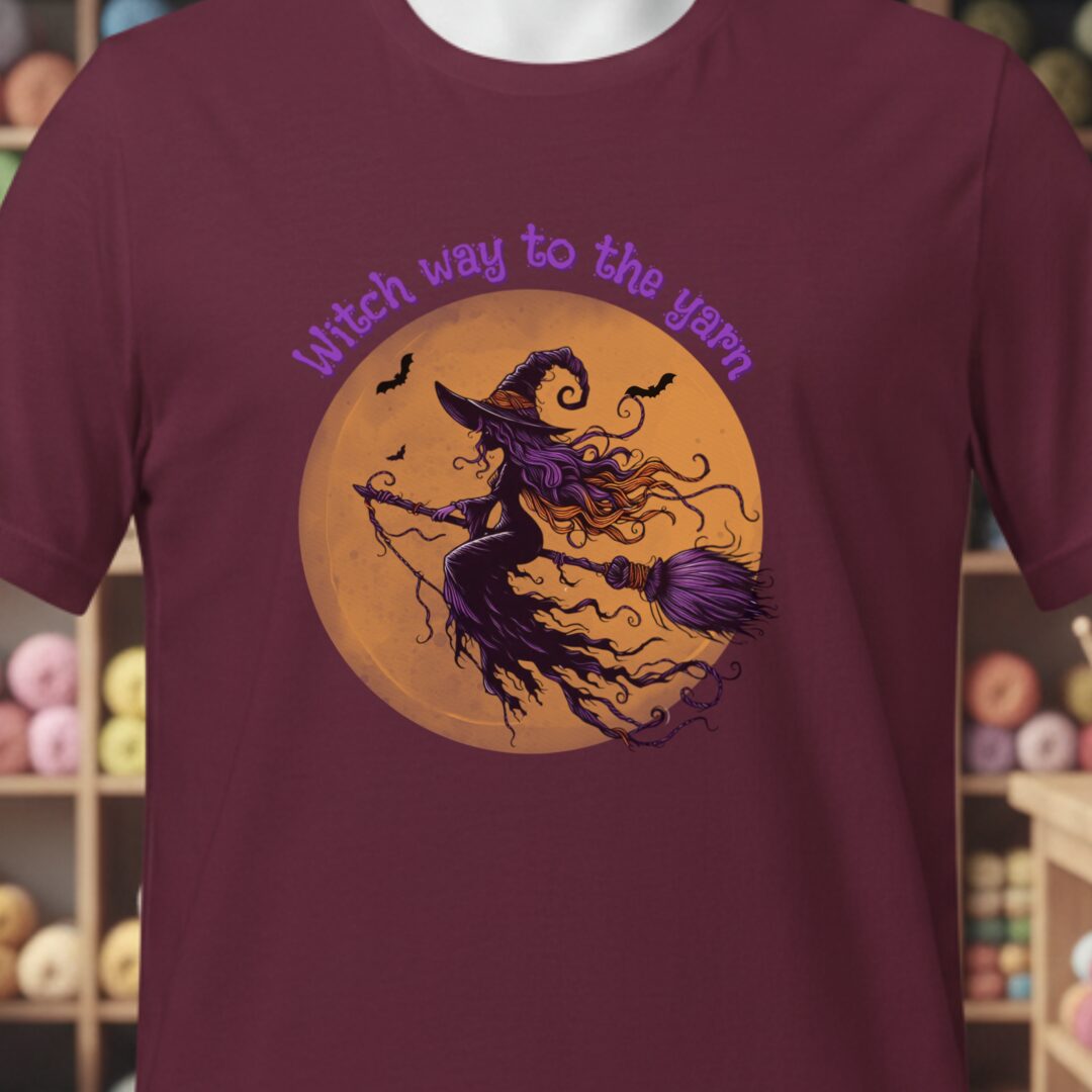 Witch Way T-Shirt Maroon t-shirt