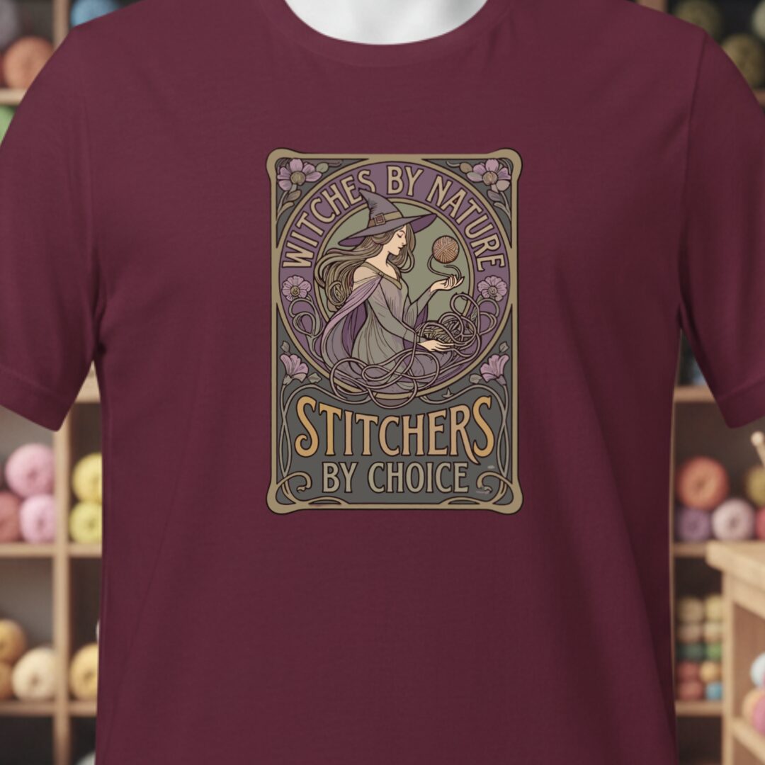 Witches By Nature T-Shirt Maroon t-shirt