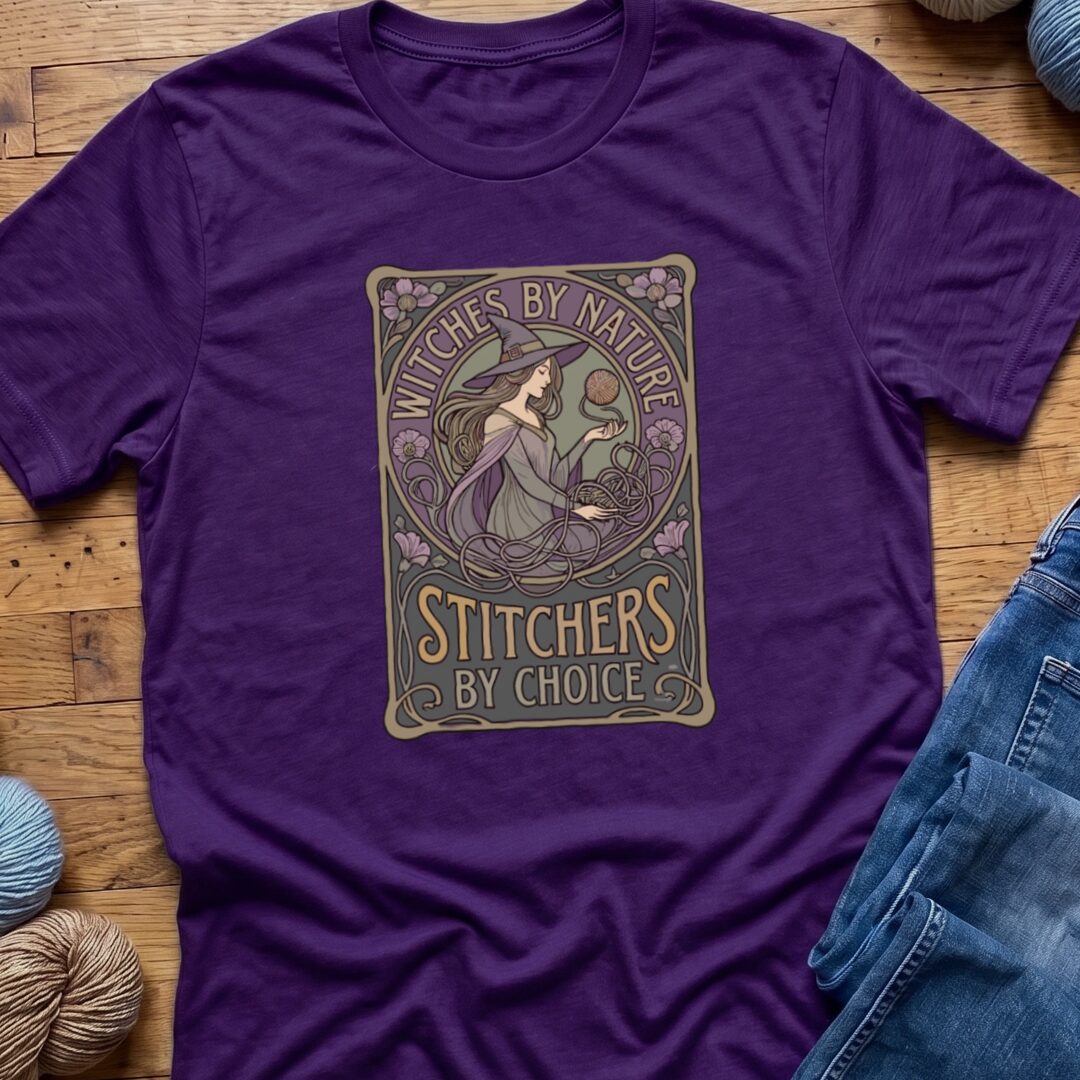 Witches By Nature T-Shirt Purple t-shirt