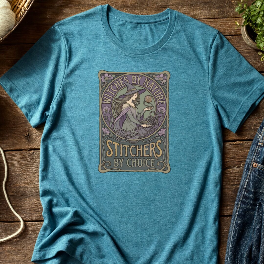 Witches By Nature T-Shirt Teal Blue t-shirt