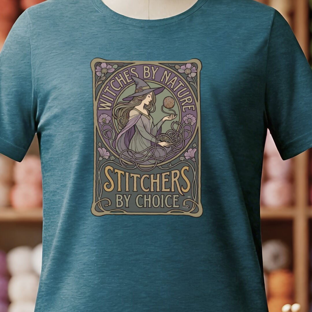 Witches By Nature T-Shirt Teal Blue t-shirt