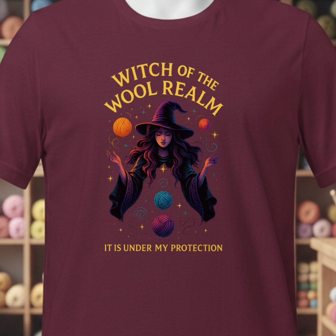 Witchy Protection T-Shirt Maroon t-shirt