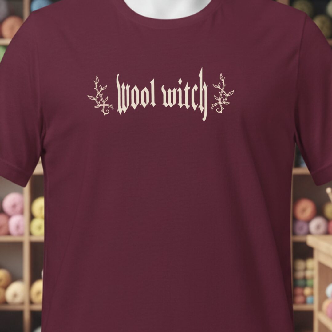 Wool Witch T-Shirt Maroon t-shirt
