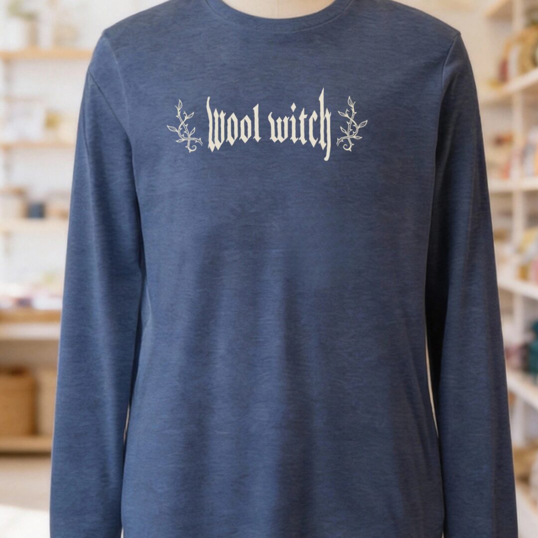 Wool Witch Long Sleeve Tee Navy t-shirt