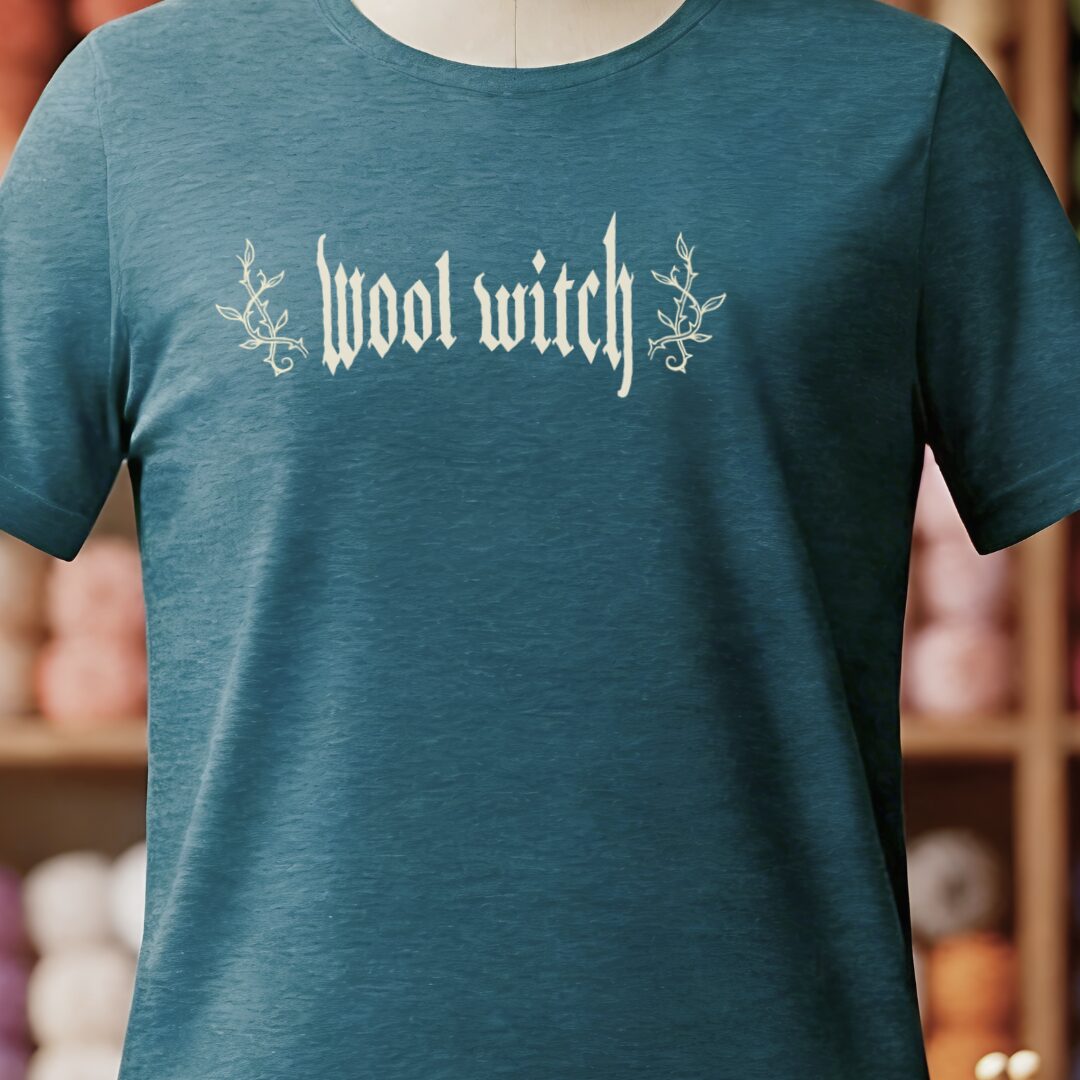 Wool Witch T-Shirt Teal Blue t-shirt