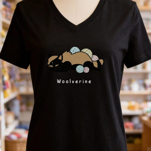 Woolverine V-Neck T-Shirt Black t-shirt