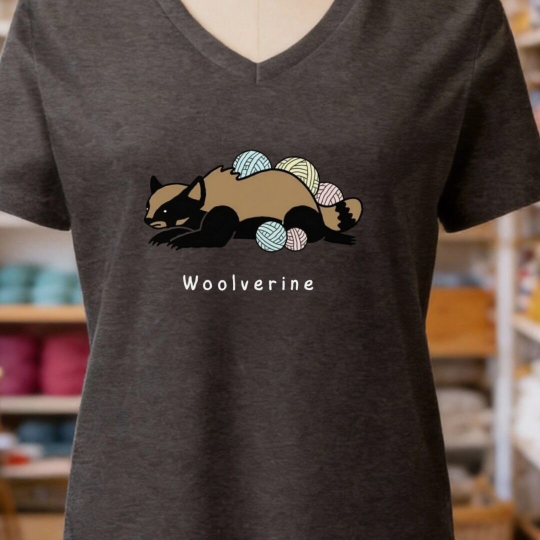 Woolverine V-Neck T-Shirt Dark Grey t-shirt