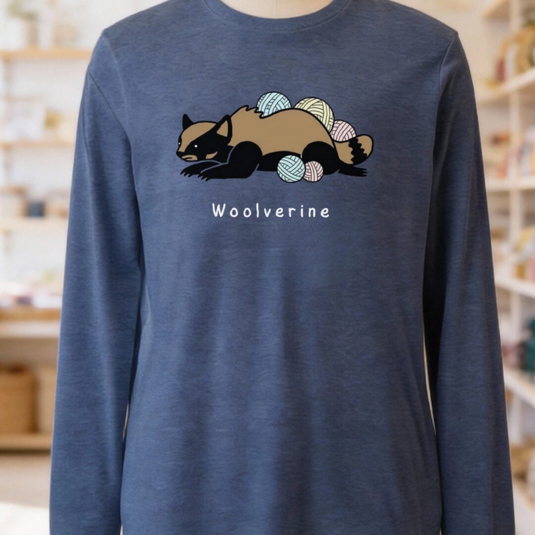 Woolverine Long Sleeve Tee Navy t-shirt