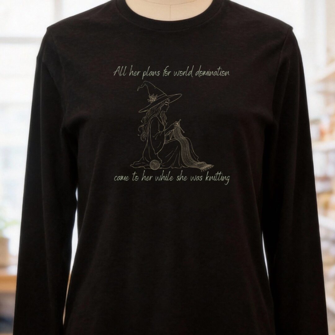 World Domination Long Sleeve Tee Black t-shirt