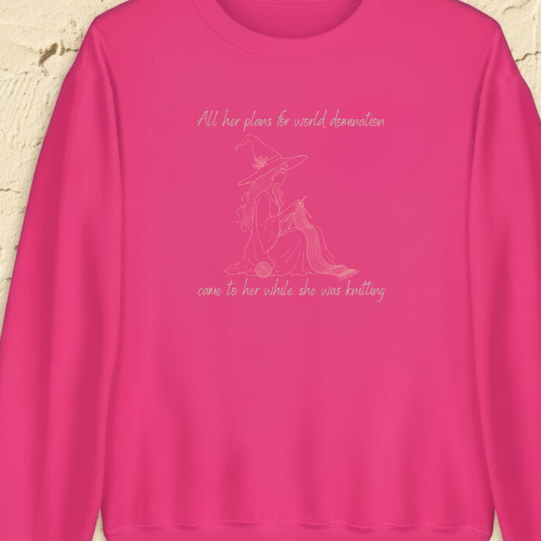 World Domination Bright Pink Sweatshirt.jpg