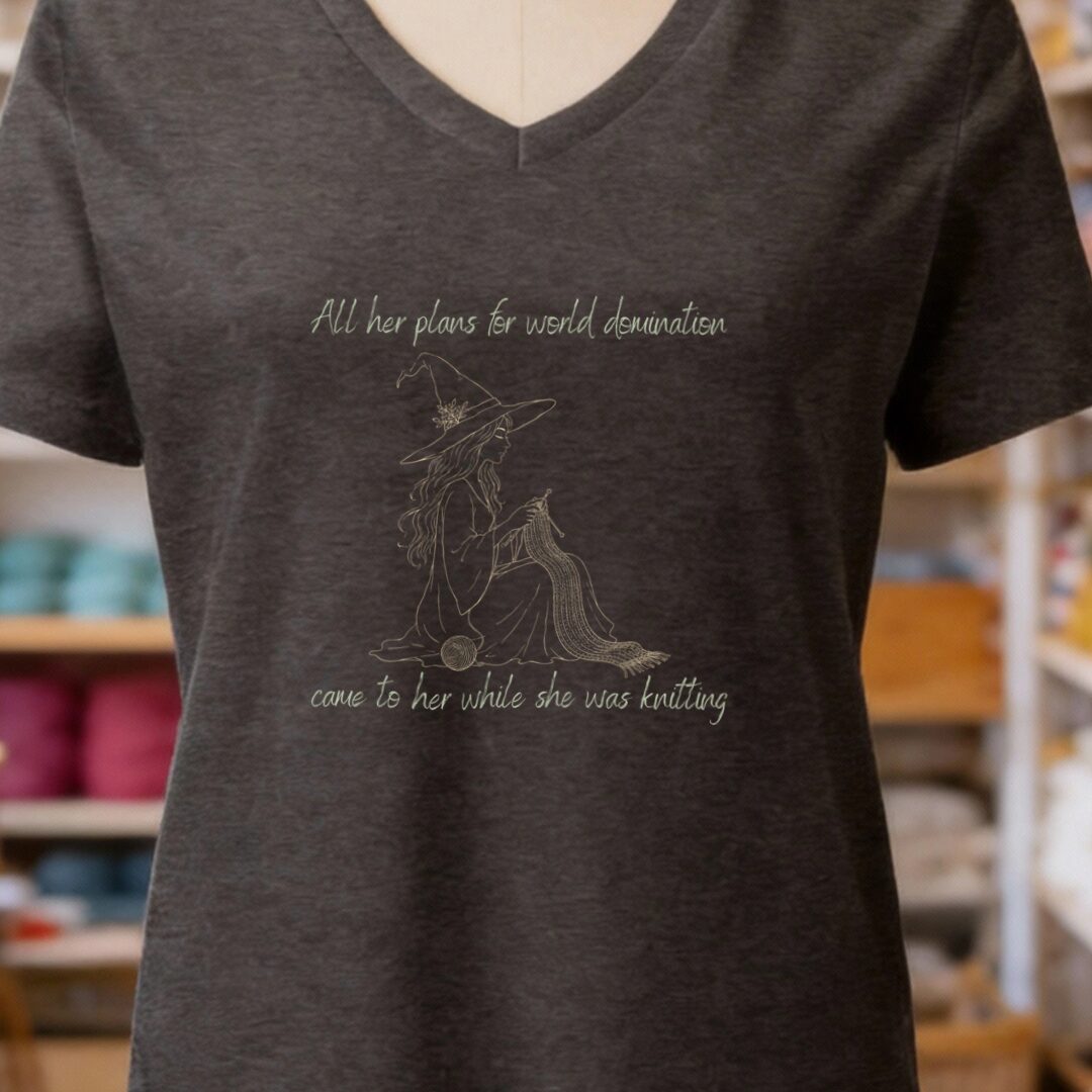 World Domination V-Neck T-Shirt Dark Grey t-shirt