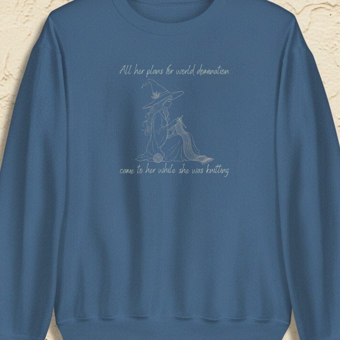 World Domination Indigo Blue Sweatshirt.jpg