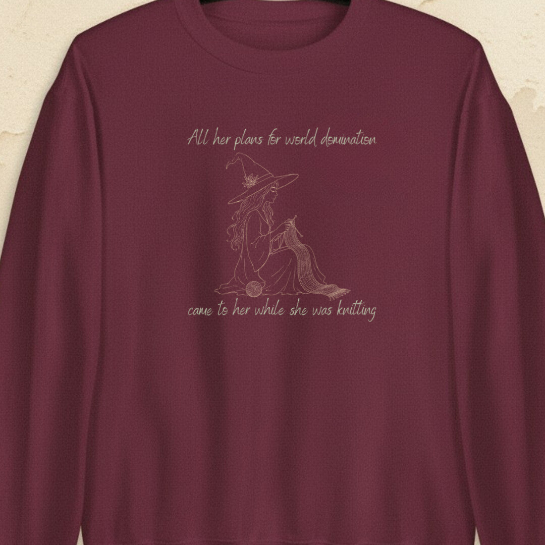 World Domination Maroon Sweatshirt.jpg