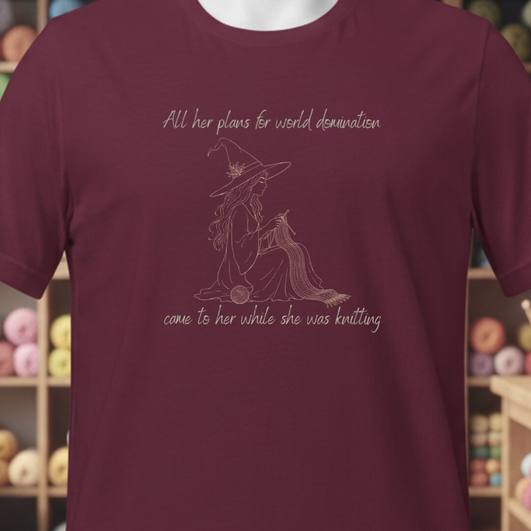 World Domination T-Shirt Maroon t-shirt