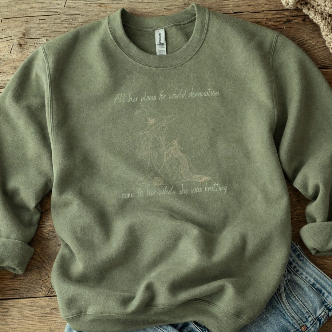 World Domination Sweatshirt Military Green t-shirt