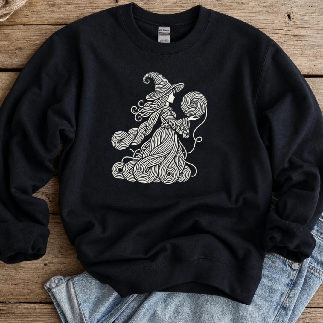 Woven Witch Sweatshirt Black t-shirt