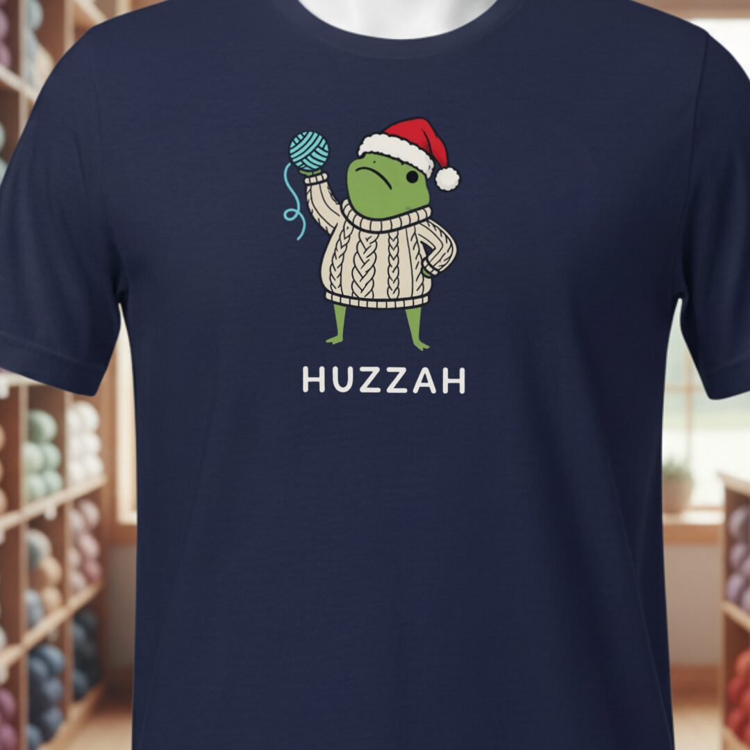 Xmas Huzzah T-Shirt Navy t-shirt