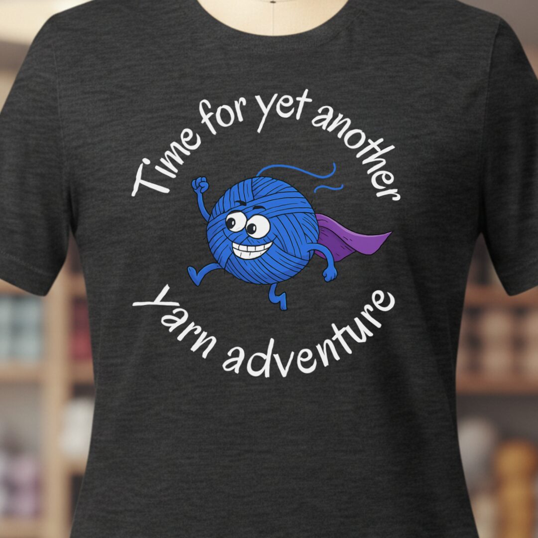 Yarn Adventure T-Shirt Dark Grey t-shirt