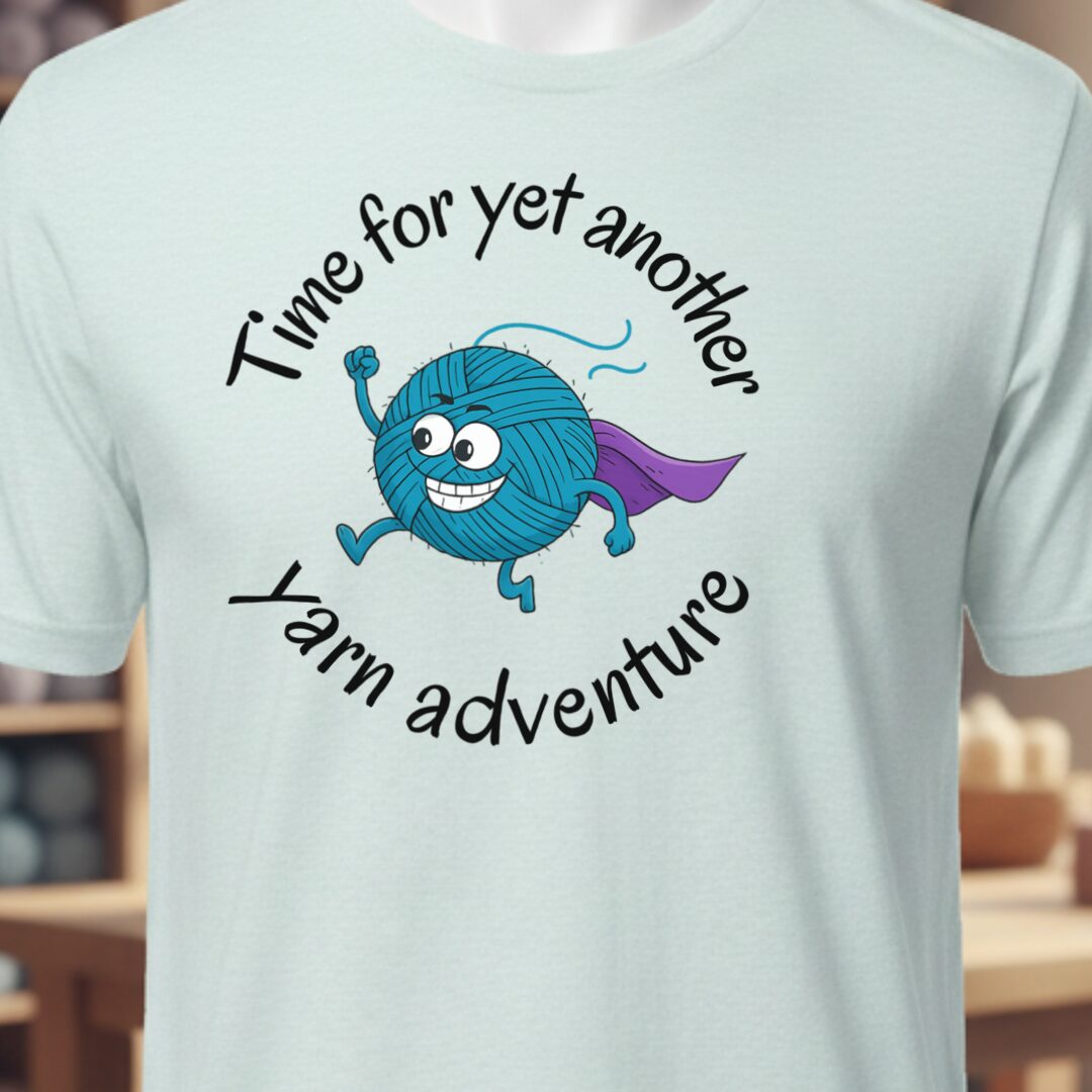 Yarn Adventure T-Shirt Ice Blue t-shirt
