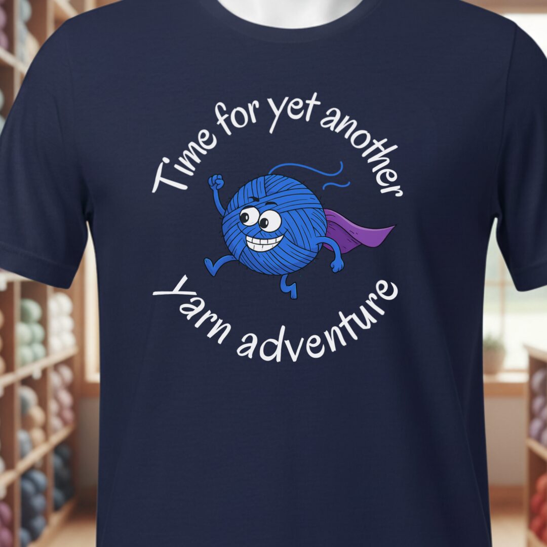 Yarn Adventure T-Shirt Navy t-shirt