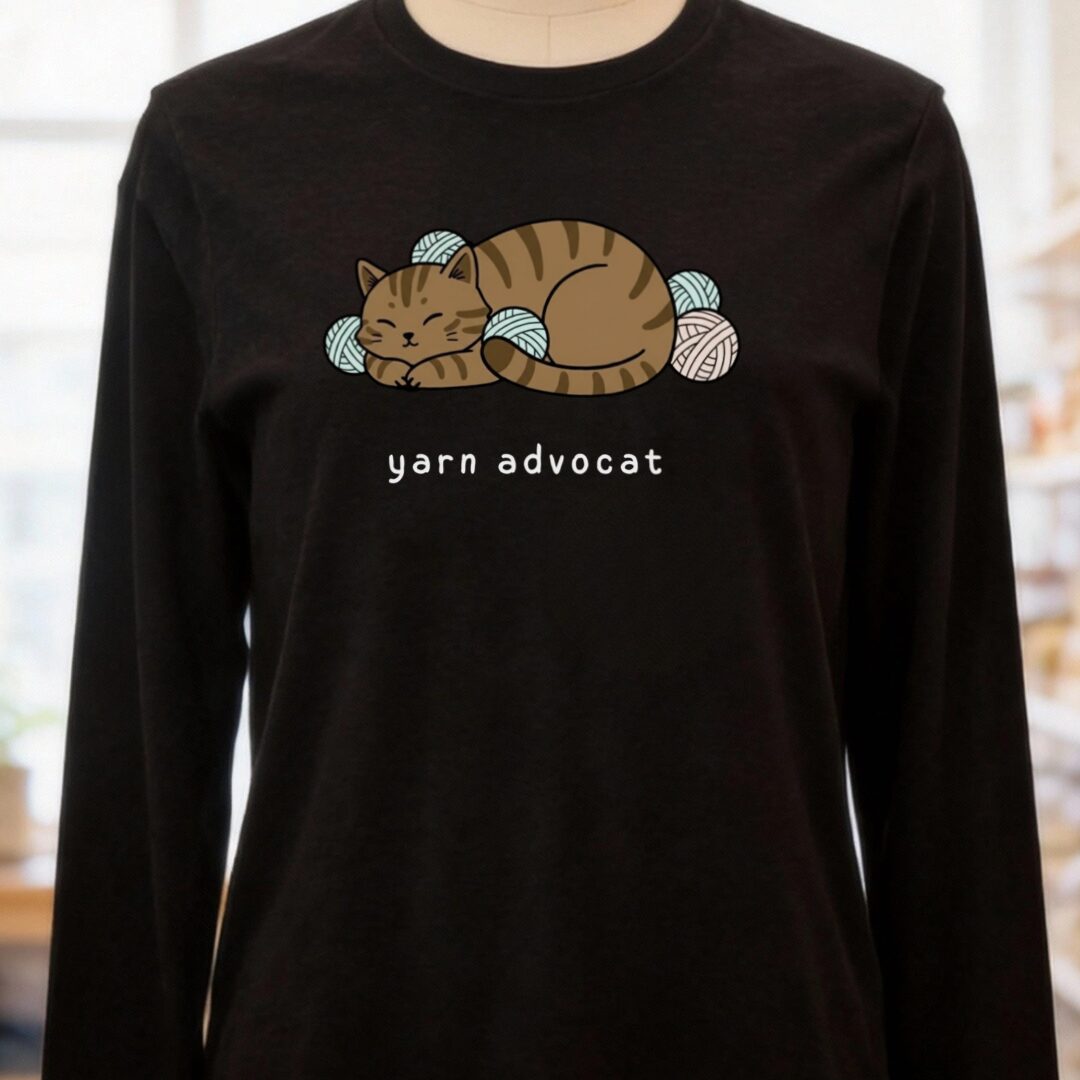 Yarn Advocat Long Sleeve Tee Black t-shirt