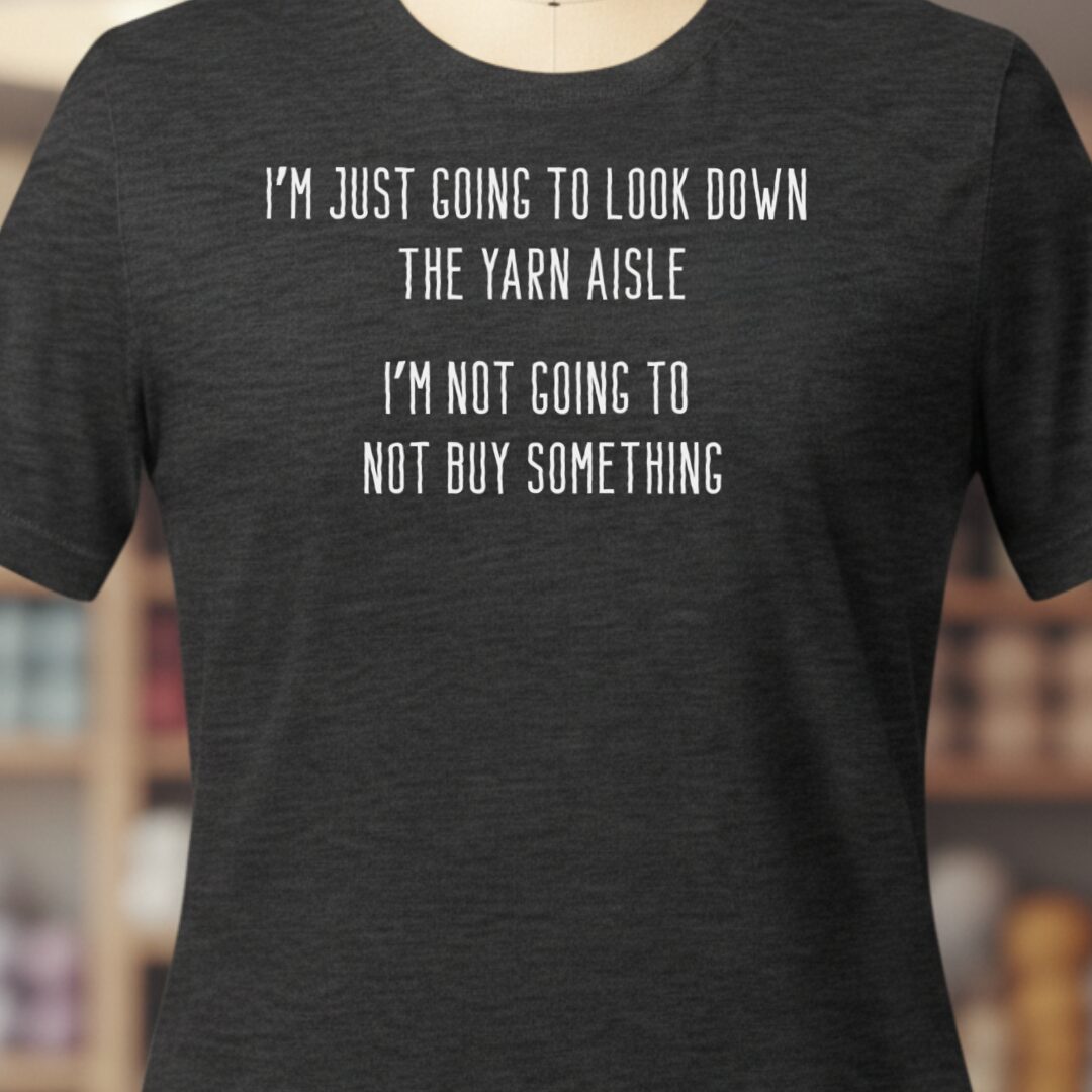 Yarn Aisle T-Shirt Dark Grey t-shirt
