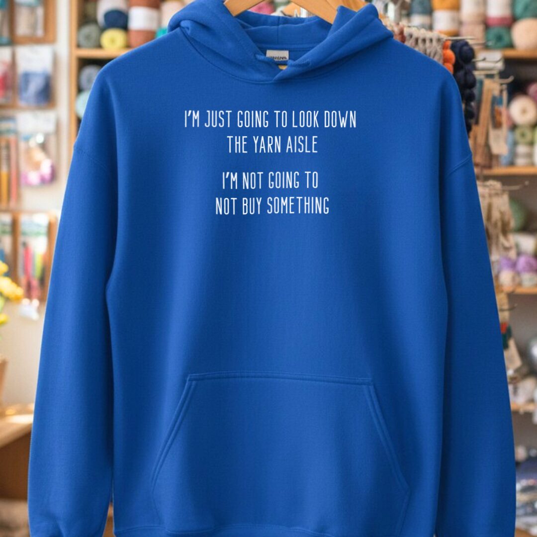 Yarn Aisle Hoodie Royal t-shirt