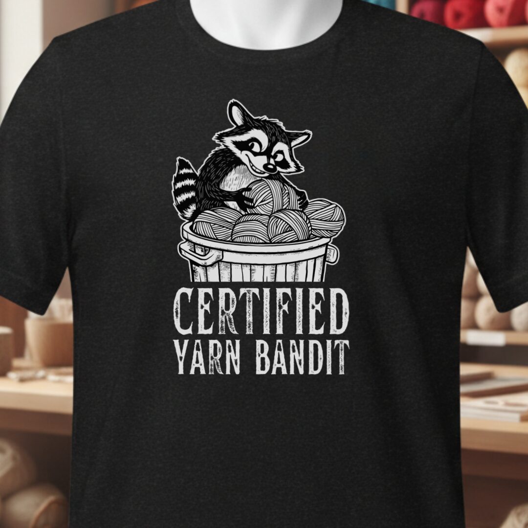 Yarn Bandit T-Shirt Black t-shirt