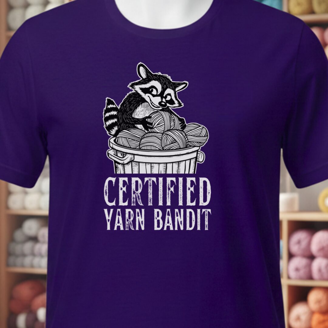 Yarn Bandit T-Shirt Purple t-shirt