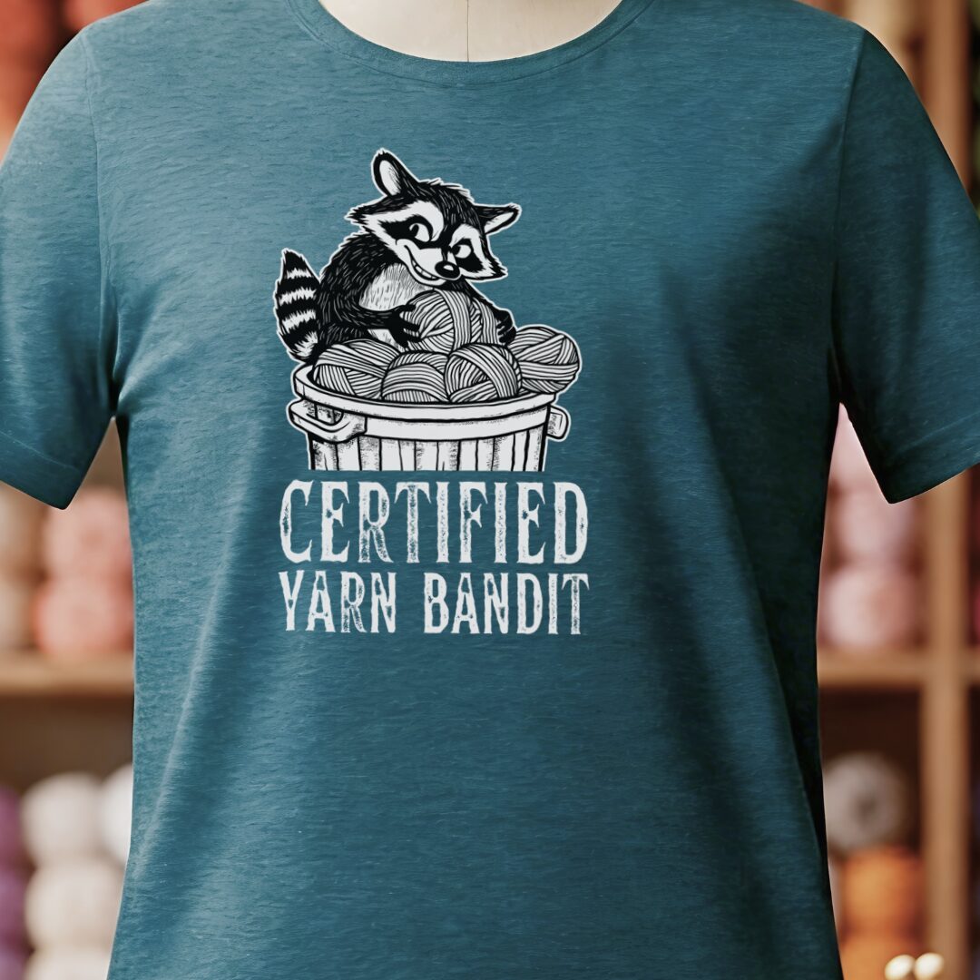 Yarn Bandit T-Shirt Teal Blue t-shirt