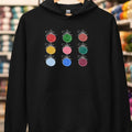 Yarn Baubles Hoodie Black t-shirt