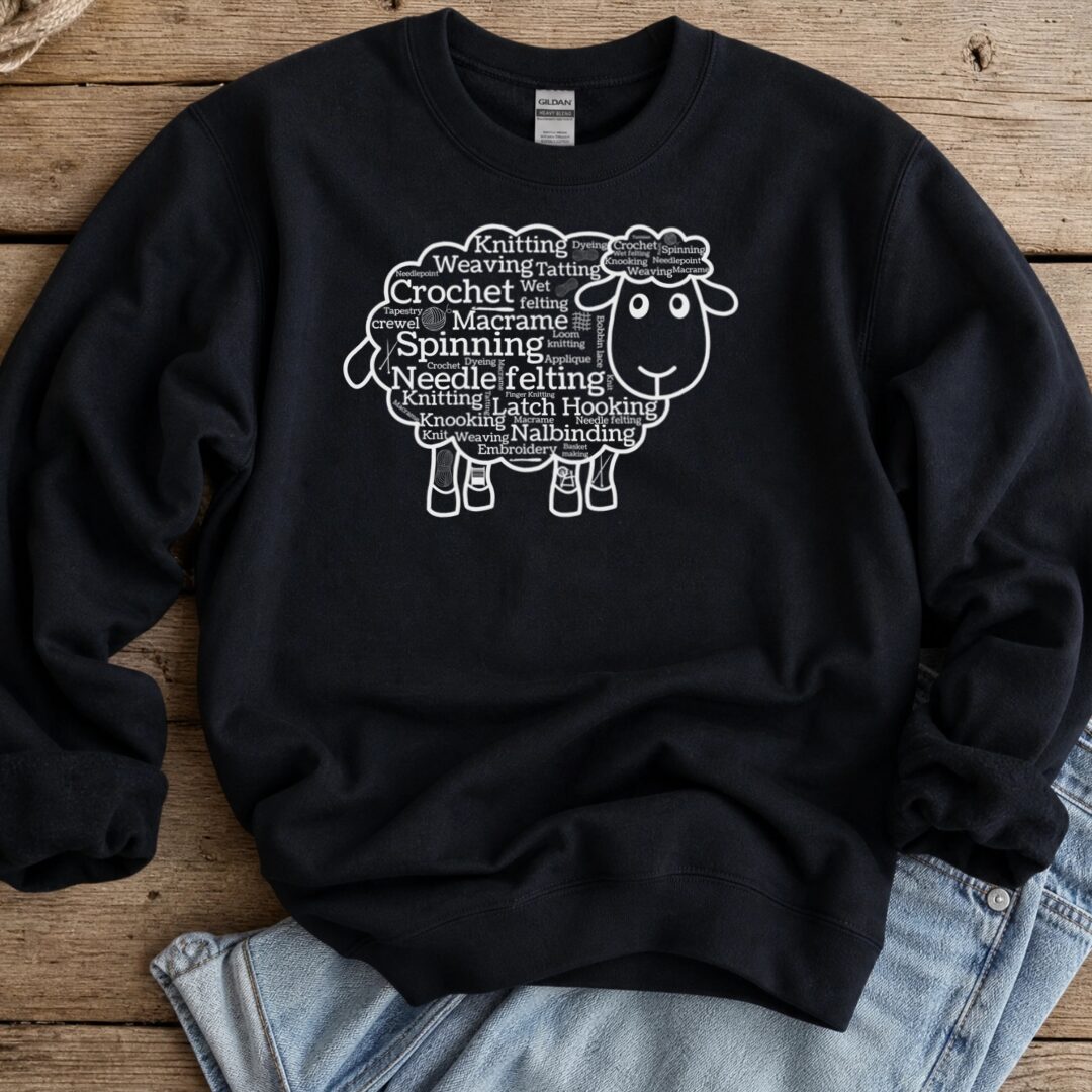 Yarn Cloud Sweatshirt Black t-shirt