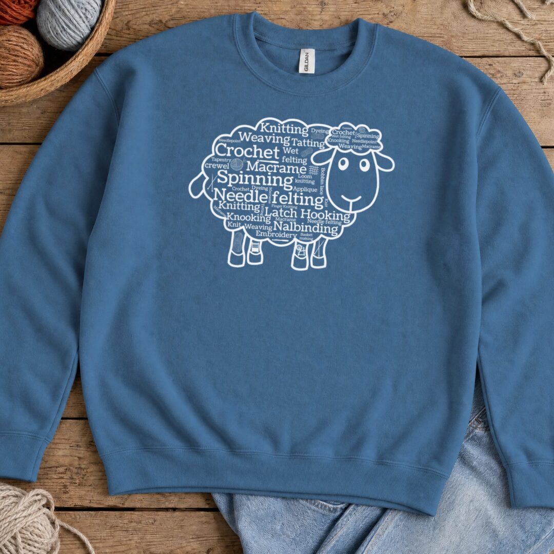Yarn Cloud Sweatshirt Indigo Blue t-shirt