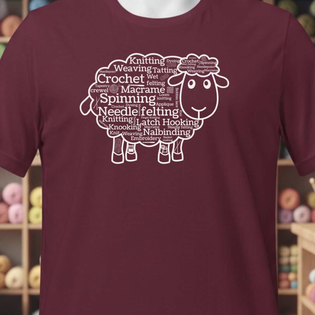 Yarn Cloud T-Shirt Maroon t-shirt
