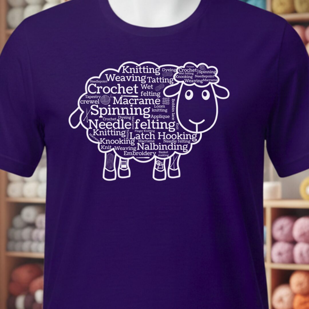 Yarn Cloud T-Shirt Purple t-shirt