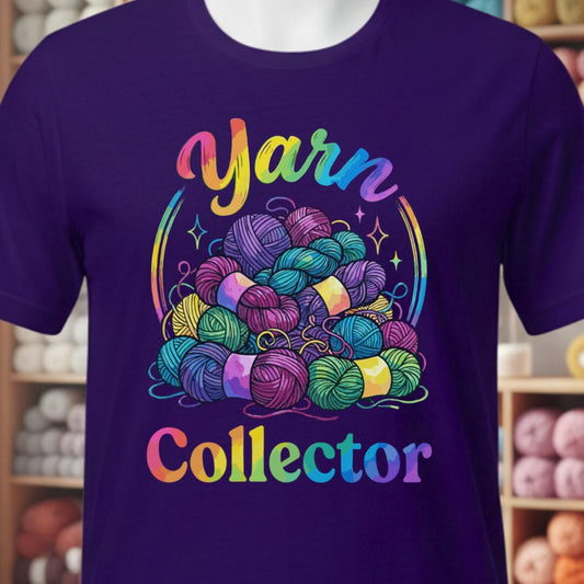 Yarn Collector - Rainbow T-Shirt Purple t-shirt